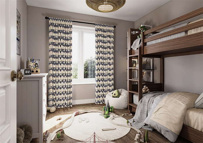 Cloudy Cosmos, Twinkle Grey - Made to Measure Curtains - Image 7